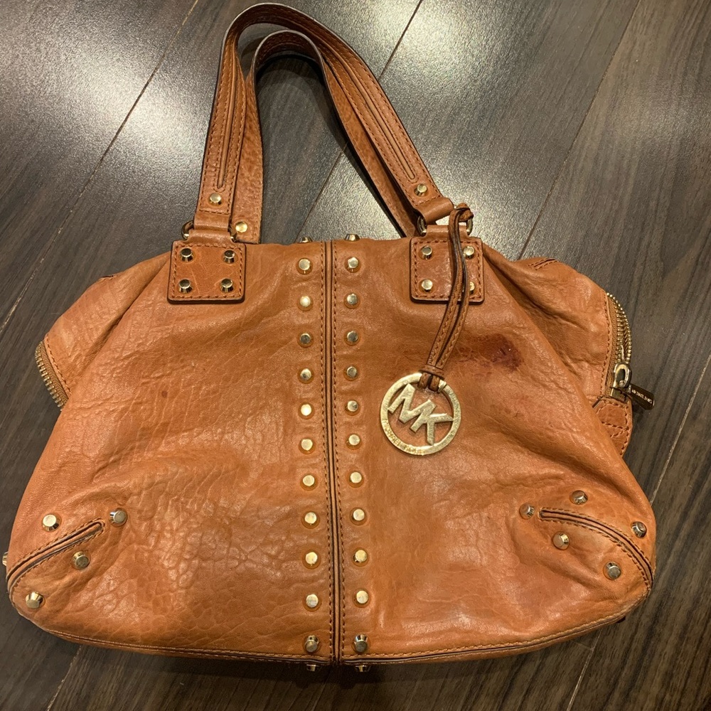 Michael Kors Brown Leather Shoulder Bag